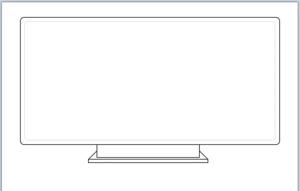 телевизор раскраска для детей. плазменный телевизор. рисунок плазмы. Thomson 32hu2253. телевизор на прозрачном фоне.