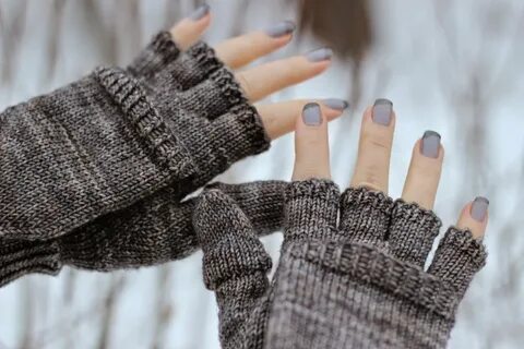 Варежки митенки