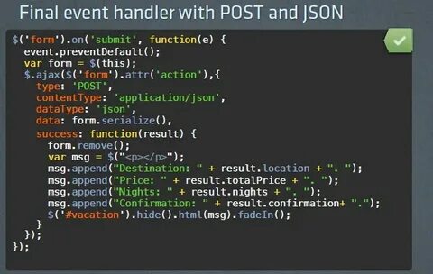 Data event js