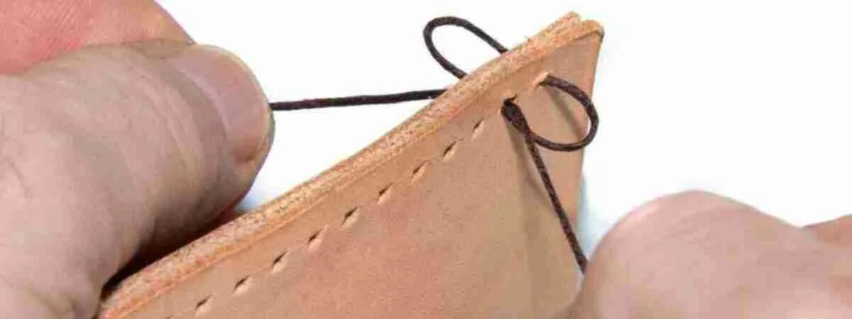 Как шить кожу иглой