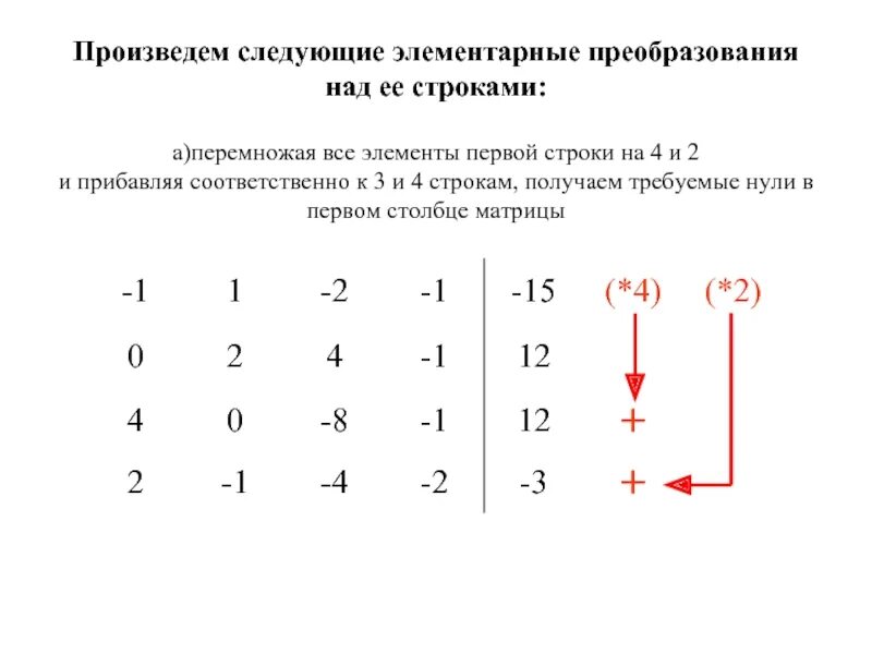 Элементарные преобразования строк матрицы. Элементарные преобразования строк. элементарные преобразования над строками. элементарные преобразования над строками определителя. элементарные преобразования определителя матрицы.