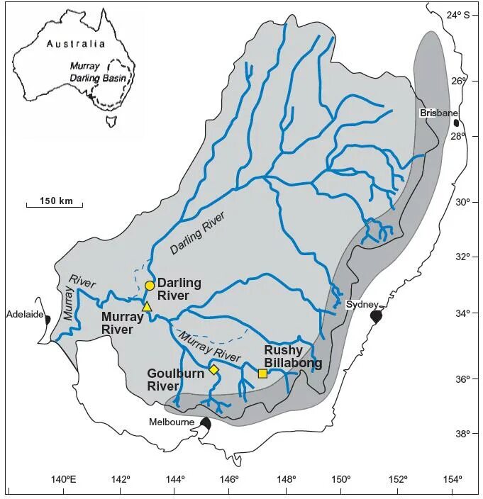 Река дарлинг полноводна круглый. Бассейн реки Муррей. Реки Муррей и Дарлинг на карте Австралии. Бассейн реки Дарлинг карта. Мюррей река в Австралии на карте.