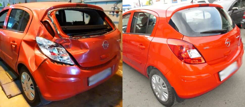 Фото авто до и после. Автомобиль до и после ремонта. кузовной ремонт до и после. опель корса до и после покраски. фото машины до и после.
