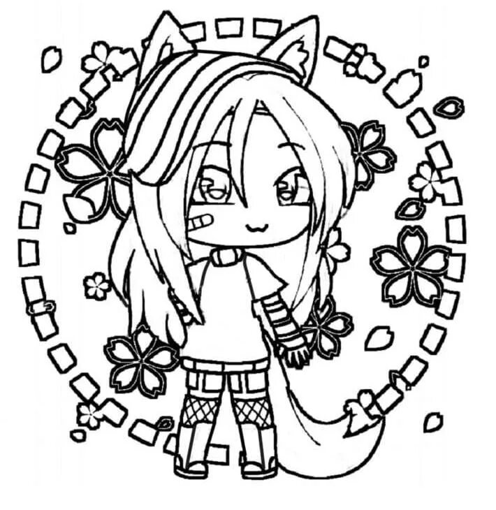 Раскраски гача лайф распечатать Gacha Life Coloring Pages Coloring Pages For Kids And Adults Angel coloring pa