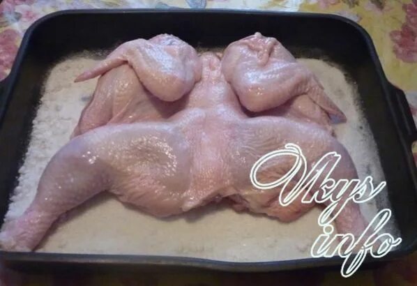 Как уложить курицу