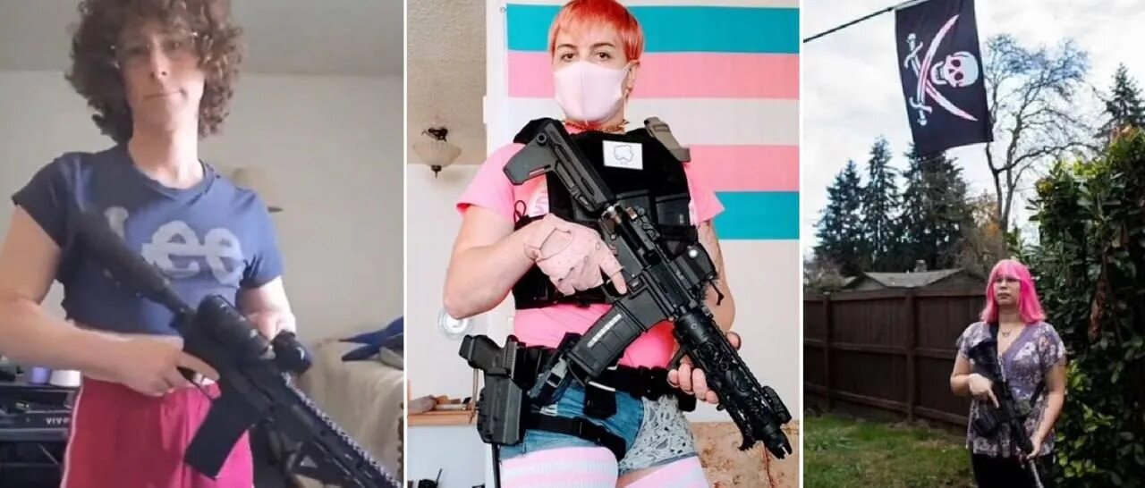 Шура трансгендер. Трансгендеры с автоматами. Женщина с ружьем. Трансгендер с оружием.