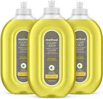 Method Squirt + Mop Hard Floor Cleaner, Lemon Ginger, 25 Ounce, 3 pack, P.....