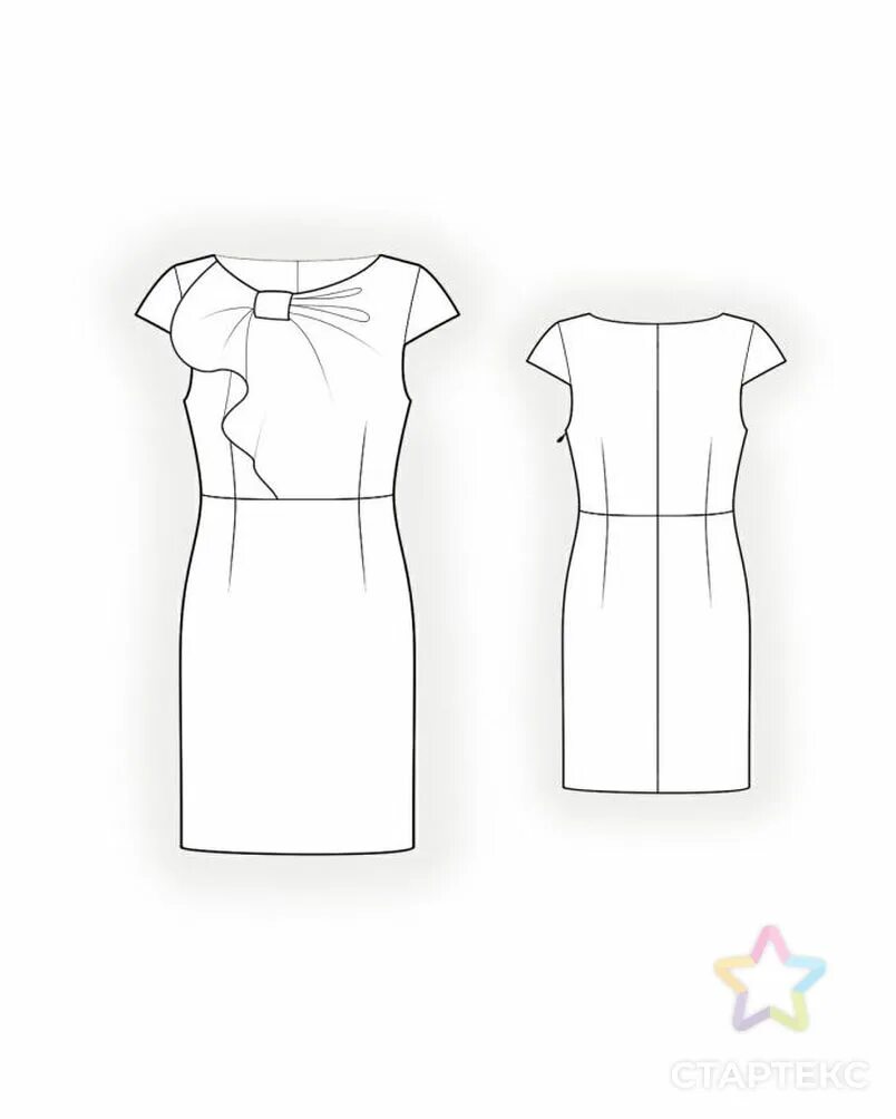 Легкий покрой платья. Выкройки красивых платьев. Моделирование платья. Платье карандаш бурда. Моделирование платья.