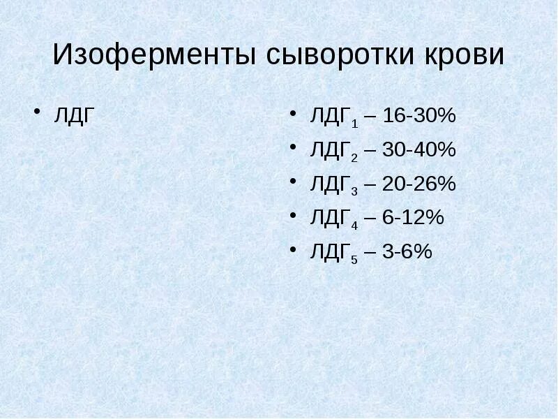 Сыворотка лдг. Изоферменты лдг. изоферменты лактатдегидрогеназы (лдг). изоферменты биохимия.