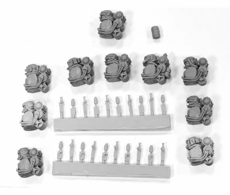 Upgrade set. Cadian hostile environment troops conversion set. cadian upgrade kit. cadian infantry squad upgrade pack.