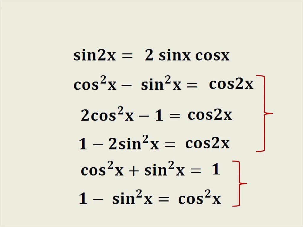 Sin2x cosx sinx 0. 2 Cosx sinx формула. Cosx 2 sinx 2 формула. Сумма sinx + cosx. Sinx cosx 1 формула.