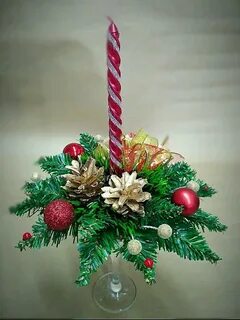 Новогодняя композиция своими руками пошагово