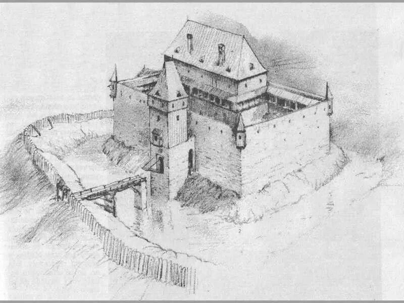 Замок 9 века. Замок Венден реконструкция. Замок Долвиделан Уэльс реконструкция. Средневековый замок. Деревянный замок средневековья.
