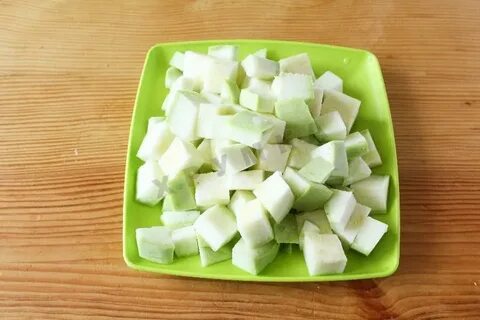 Кабачки кубиками