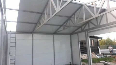 Каркас для гаража из сэндвич панелей