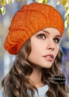 Связать осеннюю шапку для женщины спицами
