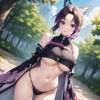 rule 34 1girls ai generated curvaceous curvy body curvy figure demon slayer femal...