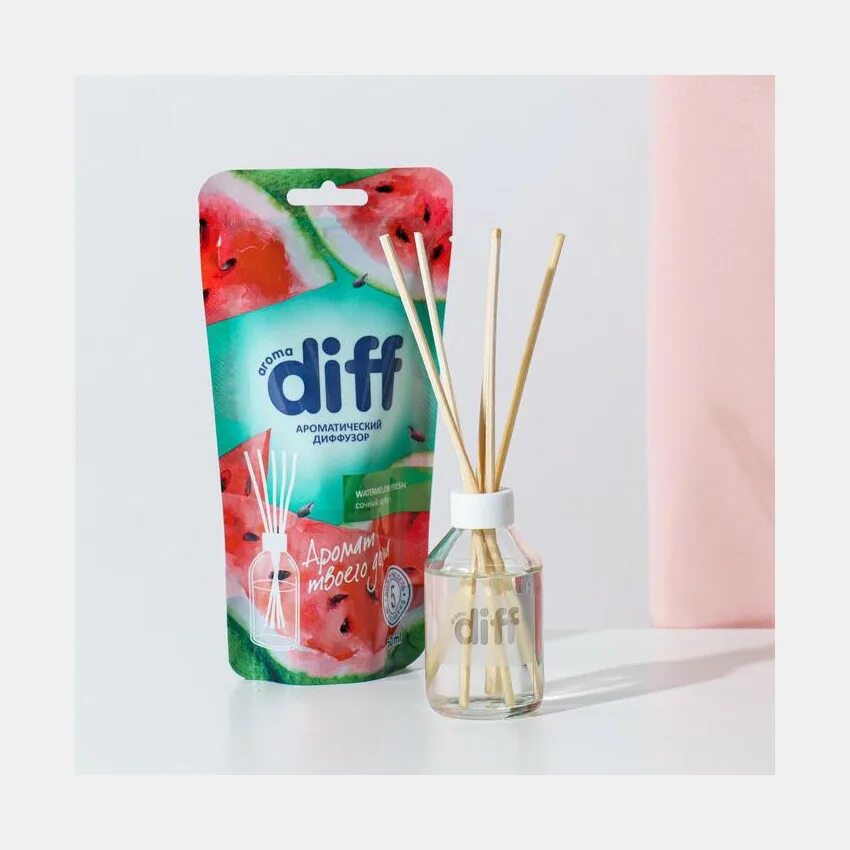 Вайлдберриз диффузор для дома. Diff ароматический диффузор. aroma diff ароматический диффузор. diff ароматический диффузор арбуз. ароматический диффузор diff watermelon 50 мл.