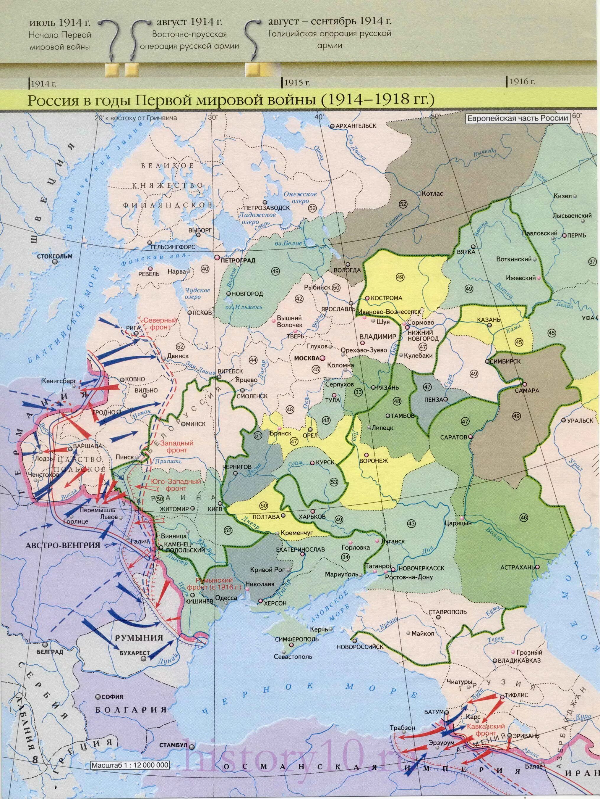 Карта первая мировая россия. Карта Россия в первой мировой войне 1914-1918. Карта по истории Россия в первой мировой войне 1914-1918.