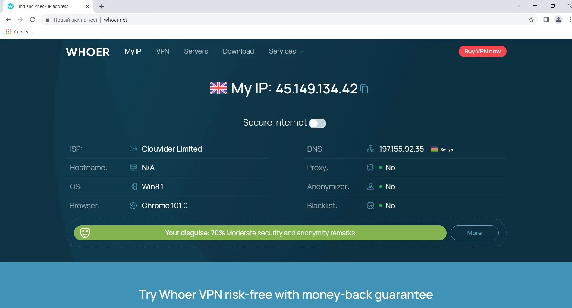 Antidetected browser