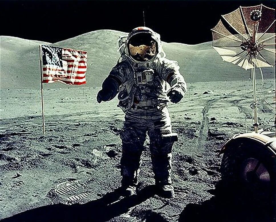 Полет первого американского космонавта. Аполлон 17 Юджин Сернан. Юджин Сернан, 1972 год. Последний человек на Луне..
