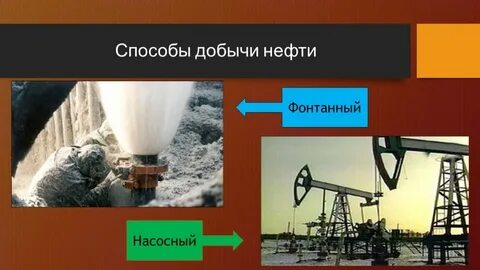 места и способы добычи нефти