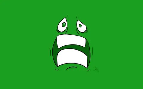 Green face