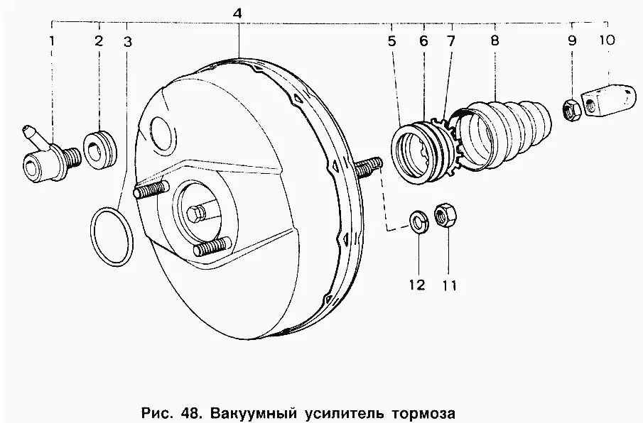 Схема вакуумного усилителя тормозов Как отремонтировать вакуумный усилитель тормозов: Ремонт вакуумного усилителя то