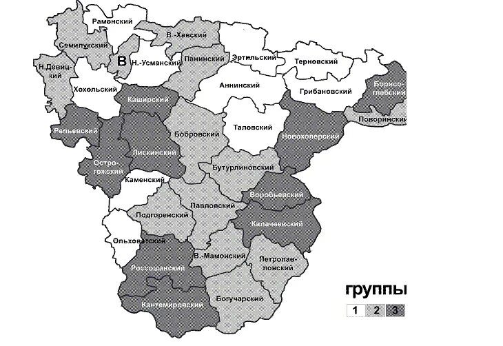 Районы Воронежской области. Карта Воронежской области по районам. Воронежская область деление по районам. Контурная карта Воронежской области.