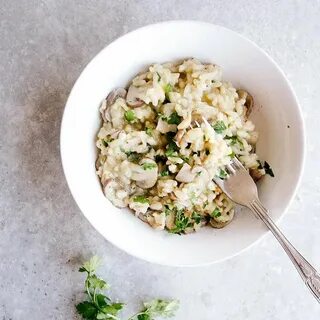 Ризотто с грибами и сливками