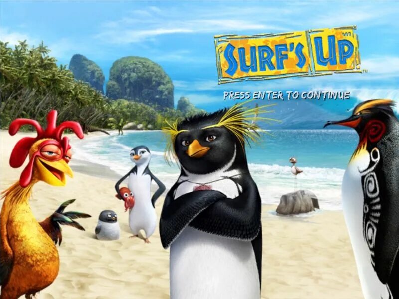Лови волну. Пингвин из мультика лови волну. Surf's up (лови волну!) (2007).