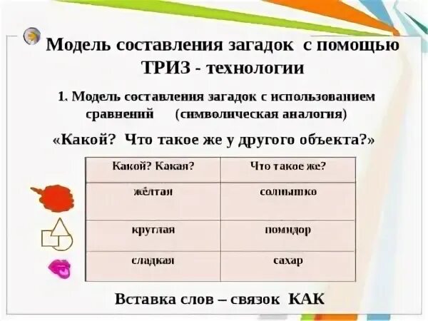 Составить загадку из слов