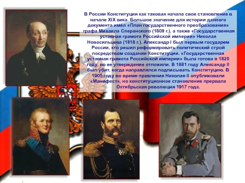 1905 основной государственный закон. История Конституции. Конституция 19 века России. Конституция Российской империи. Первая Конституция Российской империи.