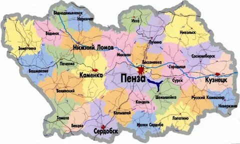С кем граничит пензенская область