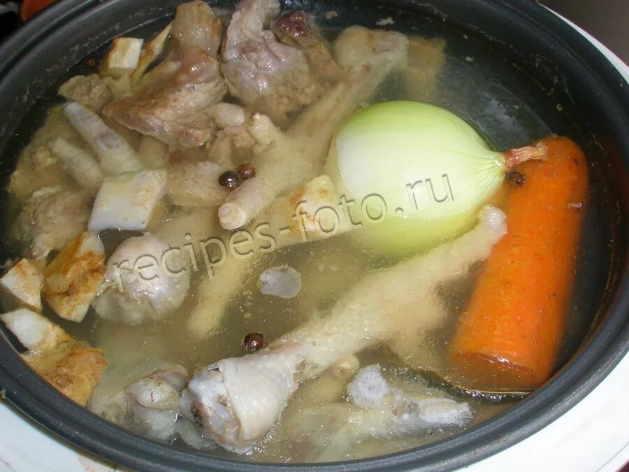 Как приготовить холодец из куриных ножек. Холодец из куриных лапок.