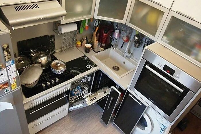 Планировка кухни на 6 кв м - фото