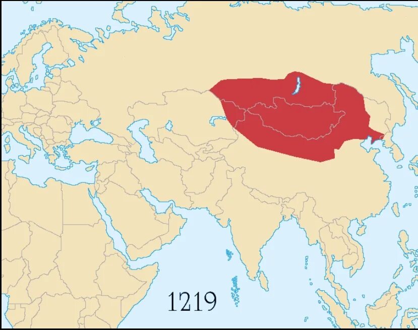 Монгольская империя конспект урока 6 класс. Монгольская Империя 1219. Монгольская Империя 1207.