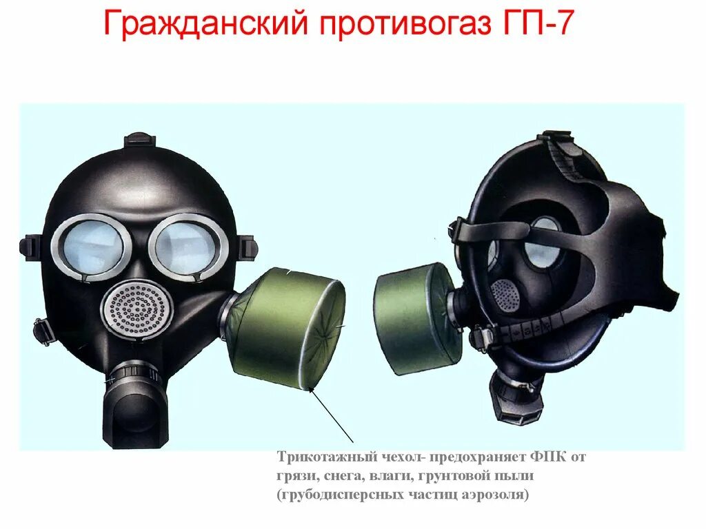 Гражданские противогазы гп 5 и гп 7