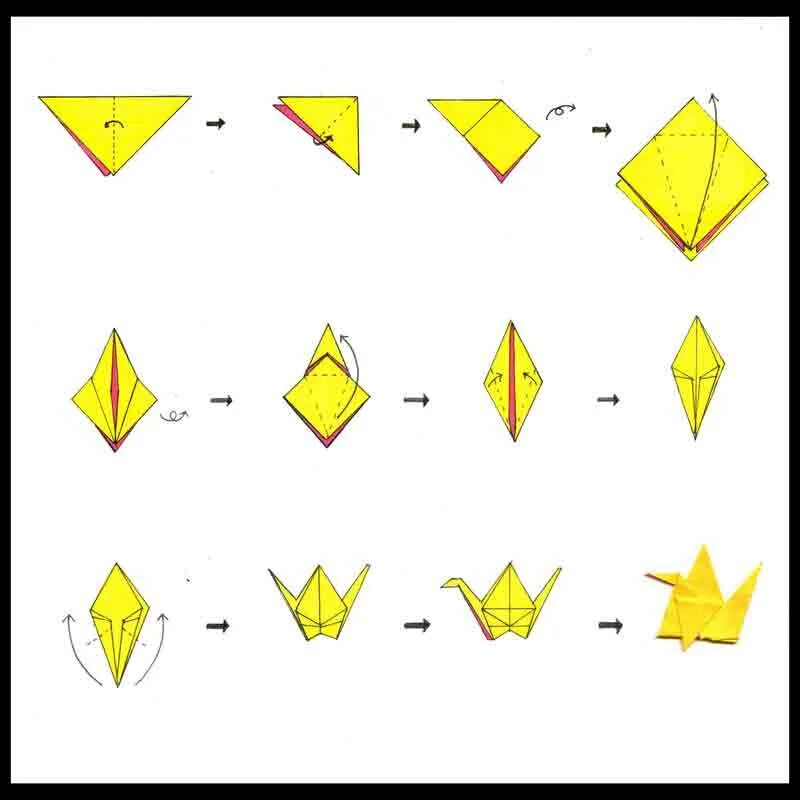 Как сделать журавля из бумаги оригами поэтапно. Базовые формы оригами Журавлик. Базовая форма оригами птица Журавлик. Базовая форма оригами журавль из бумаги. Оригами журавль из бумаги для детей простой.