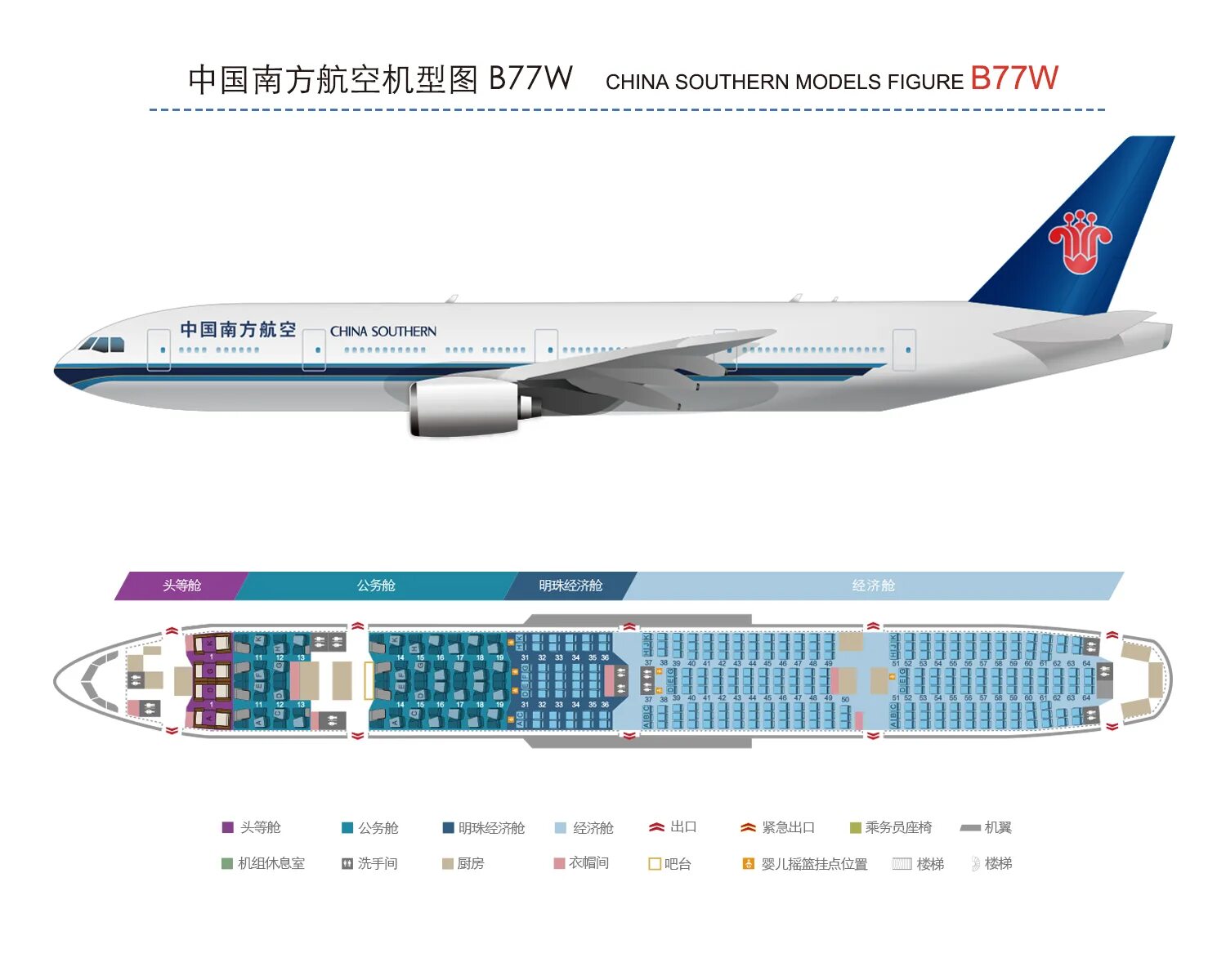 Посадочные места boeing 777 300er