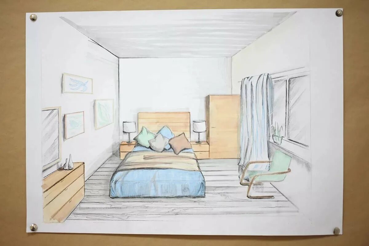 Комната мечты 7 класс. Интерьер рисунок. Рисование интерьера комнаты. Набросок комнаты. Комната карандашом.