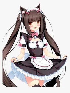 Cat Maid Anime Girl, HD Png Download - kindpng.