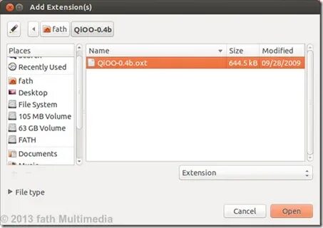 Add extension