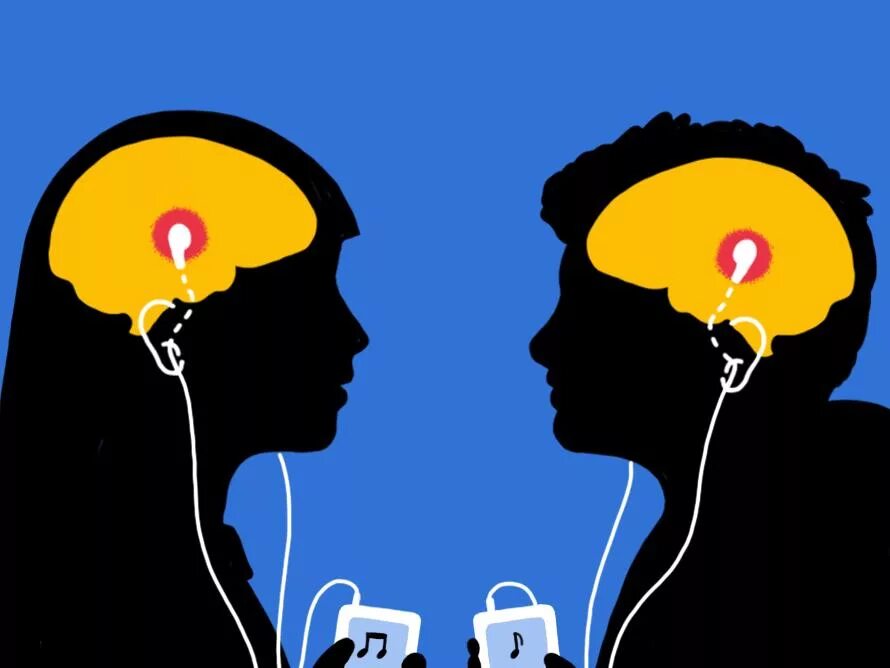 Развитие мозга слушать. Музыкальный мозг. Мозг музыканта. Мозг при прослушивании музыки. Мозг и сердце громкость.