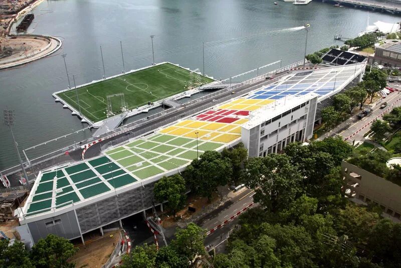 Вода на стадионе. Плавучий стадион в Сингапуре. Сингапур стадион на воде.