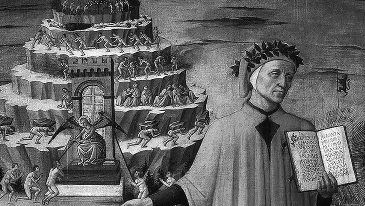Образы данте. Данте Алигьери "монархия". Данте Алигьери трактат о монархии. Доменико ди Микелино - "Данте и три царства" - 1465. Данте Алигьери Бронзино.