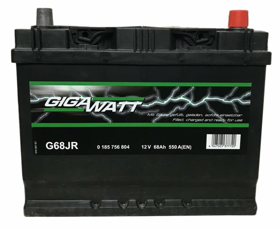 Battery g. Аккумулятор Gigawatt g52r. АКБ Gigawatt 55 g. Gigawatt 68 Ah. Аккумулятор гигаватт 00999554 SV.