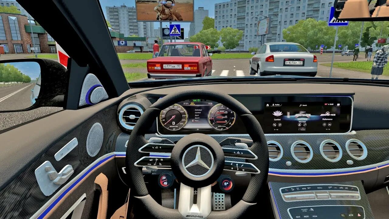 Автомат в сити кар драйвинг. City car Driving 2020 ПК. Мерседес Бенц Сити кар драйвинг. City car Driving Mercedes e400. City car Driving Mercedes Benz w223.