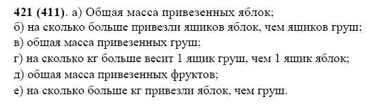 В одну столовую привезли 40 банок огурцов. 421 Виленкин 5 класс математика привезли 12 ящиков яблок. Масса 421а. 5 Класс каждый ящик с яблоками имеет массу 30 Найдите массу.