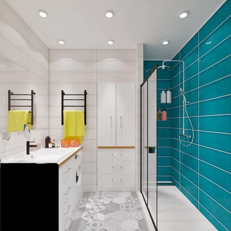 Современный санузел. Стильная ванная комната. Ванная комната 2021. Дизайн санузла.